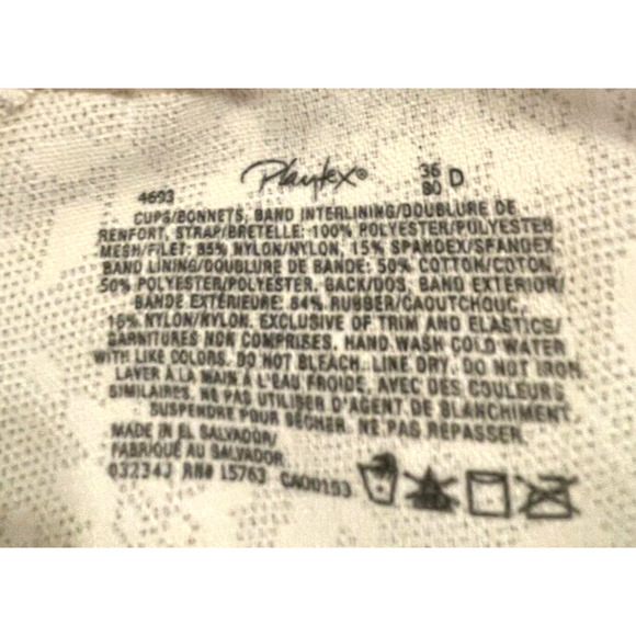 Platex 18 hour bra 36D ultimate shoulder comfort 4693 wire free Natural beige - Picture 4 of 5
